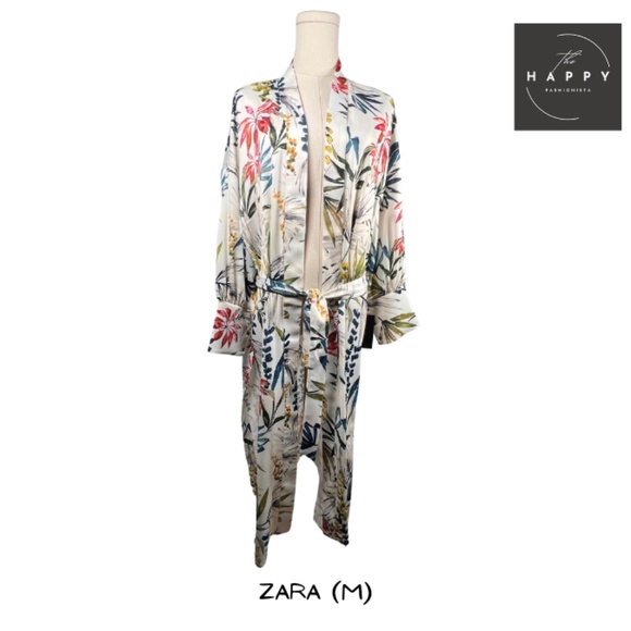 NWT Zara Tropical Print Robe/Kaftan (M) - Picture 3 of 8